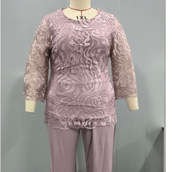 Paint suit mauve colour size 2xl - Picture 2 of 7
